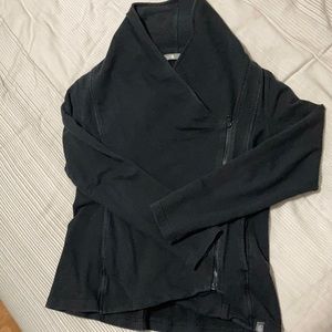 North face black zip up